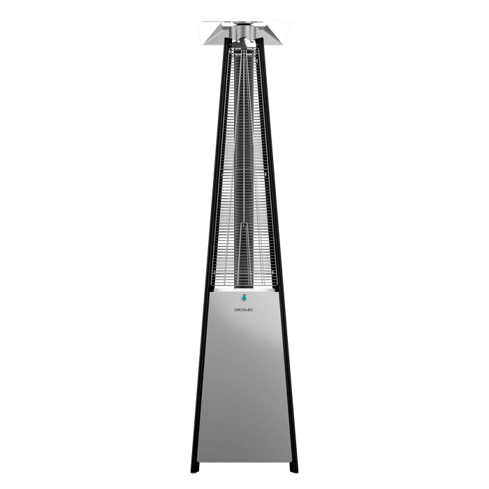 Încălzitor de exterior pe gaz Cecotec ReadyWarm 8900 Outdoor Microclimate, 13.000 W, 2 trepte, 52 × 58 × 227 cm