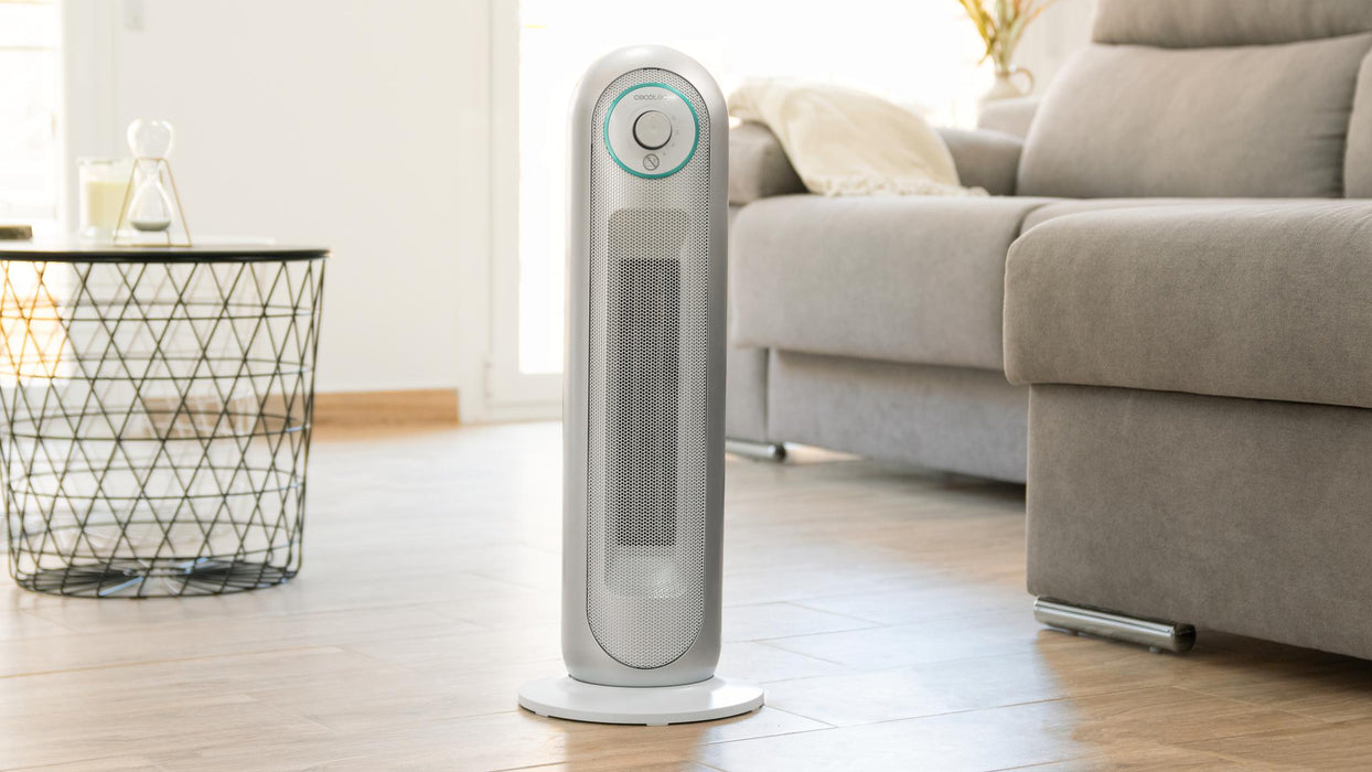 Aerotermă ceramică Cecotec ReadyWarm 10050 Top Ceramic Pro, 2200 W, acoperire 22 m², 3 moduri, albă