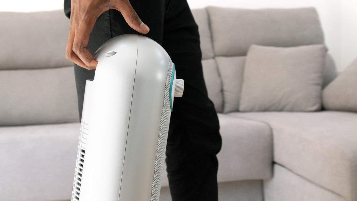 Aerotermă ceramică Cecotec ReadyWarm 10050 Top Ceramic Pro, 2200 W, acoperire 22 m², 3 moduri, albă
