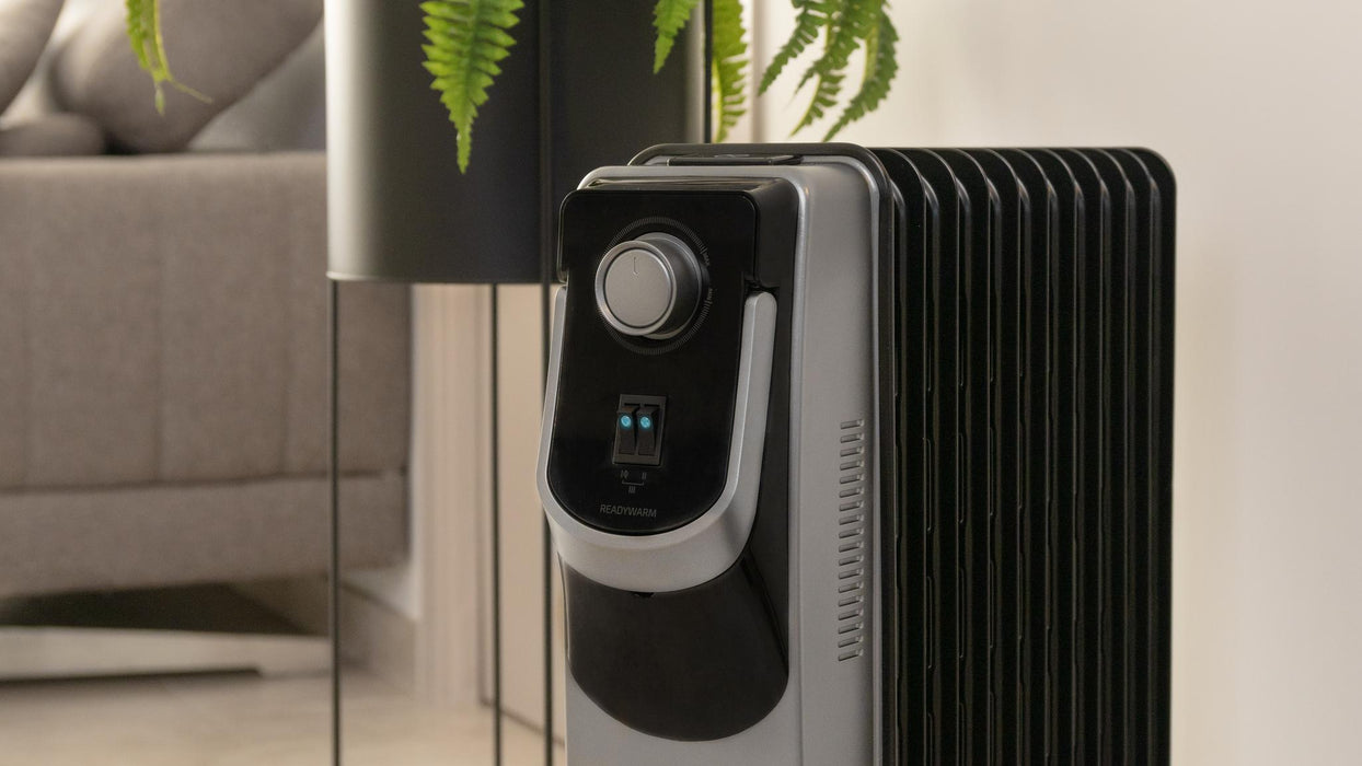 Radiator cu ulei Cecotec ReadyWarm 11000 Space 360 Black, 2500 W, 11 elementi, 28 m², negru