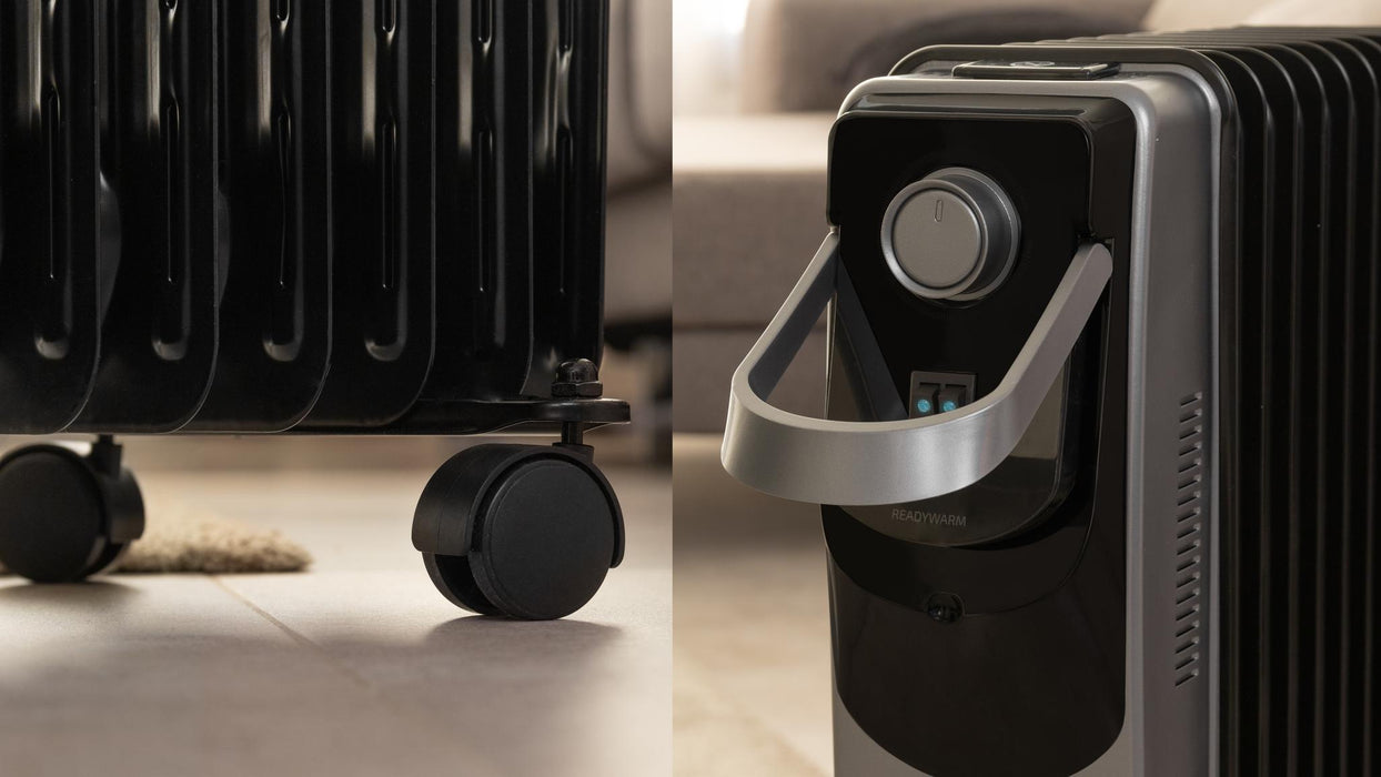 Radiator cu ulei Cecotec ReadyWarm 11000 Space 360 Black, 2500 W, 11 elementi, 28 m², negru