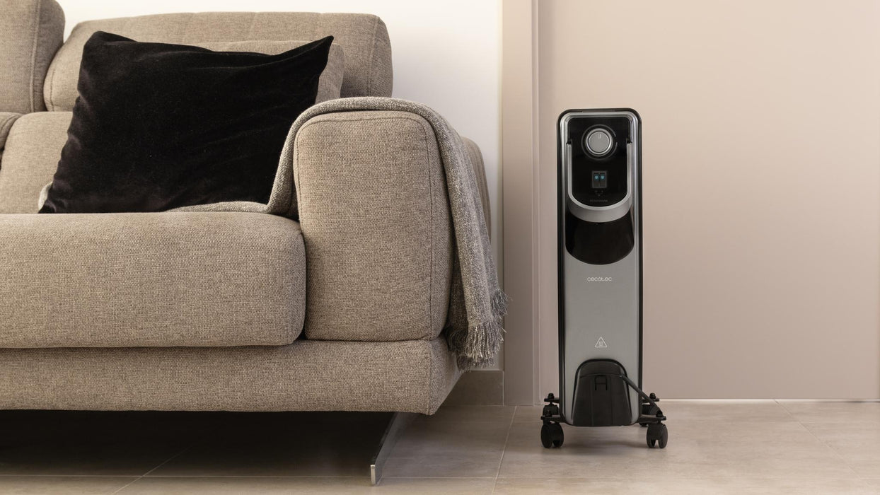 Radiator cu ulei Cecotec ReadyWarm 11000 Space 360 Black, 2500 W, 11 elementi, 28 m², negru