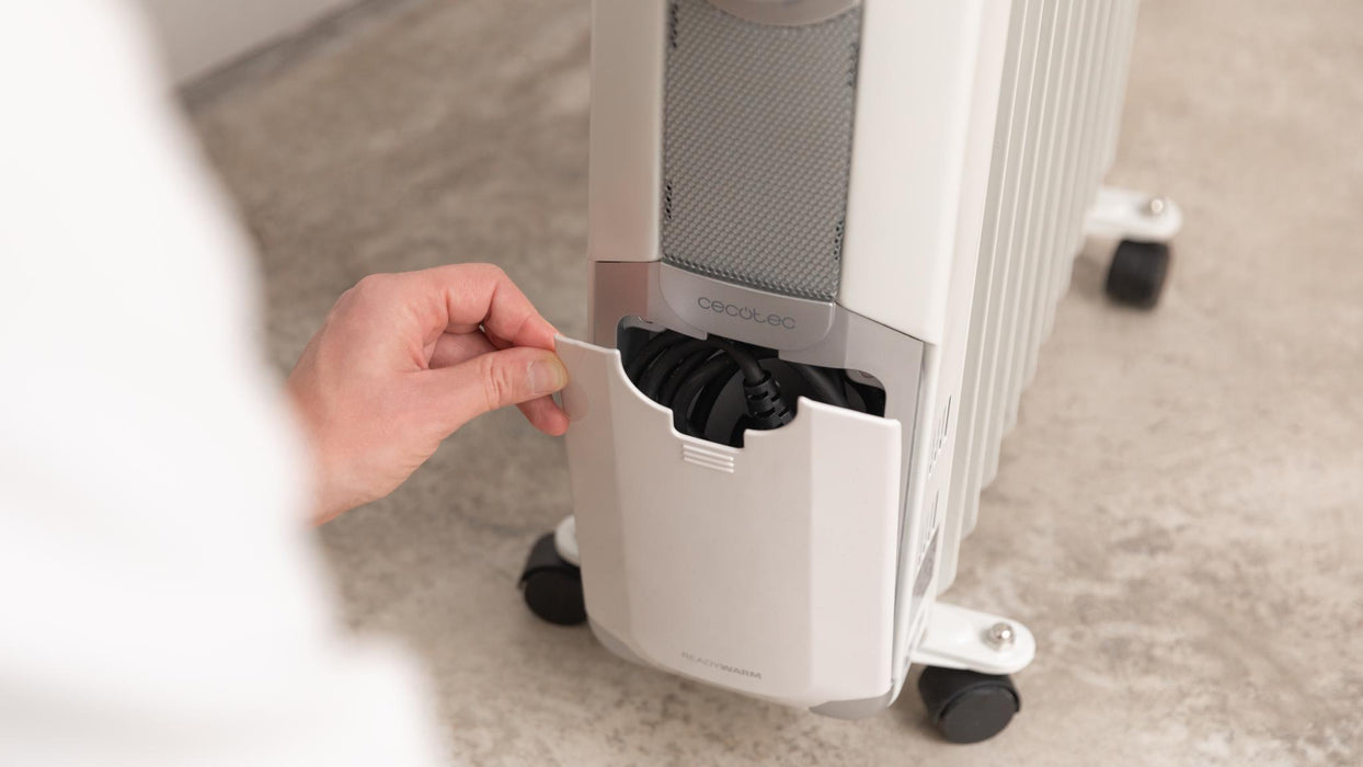 Radiator cu ulei Cecotec ReadyWarm 11000 Space, 2500 W, 11 elementi, 25 m², alb