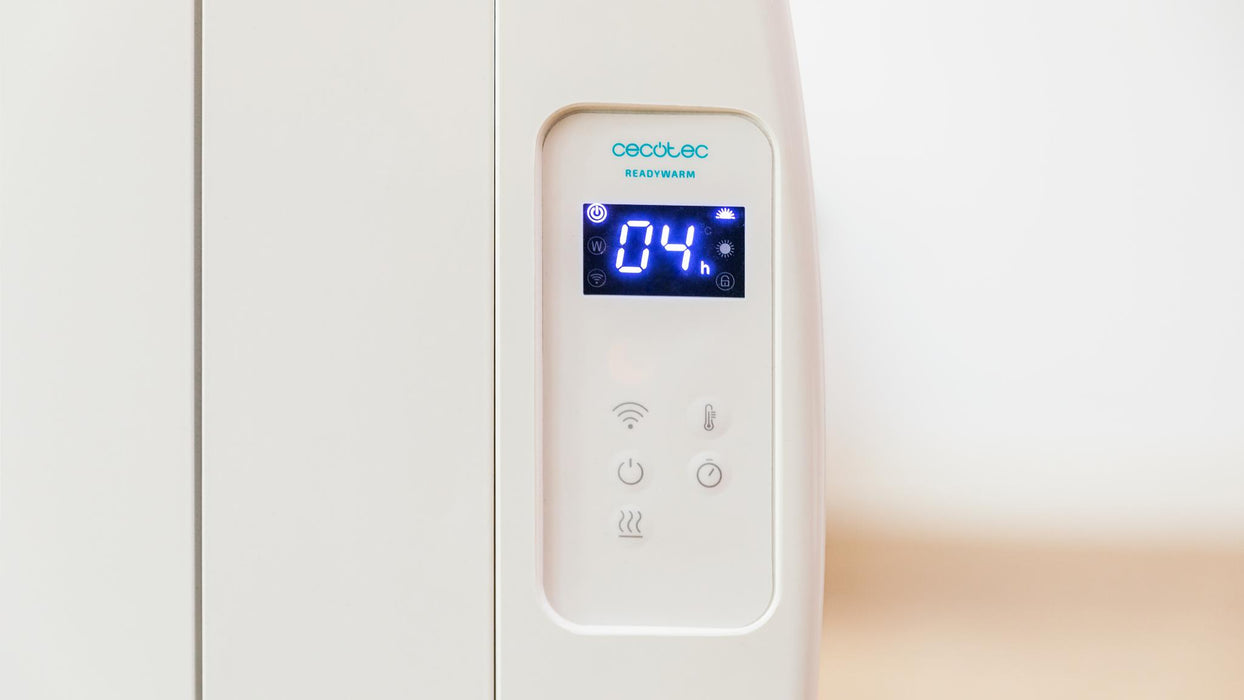 Radiator electric Cecotec Ready Warm 1200 Thermal Connected, 900 W, 6 elemente, până la 10 m², alb