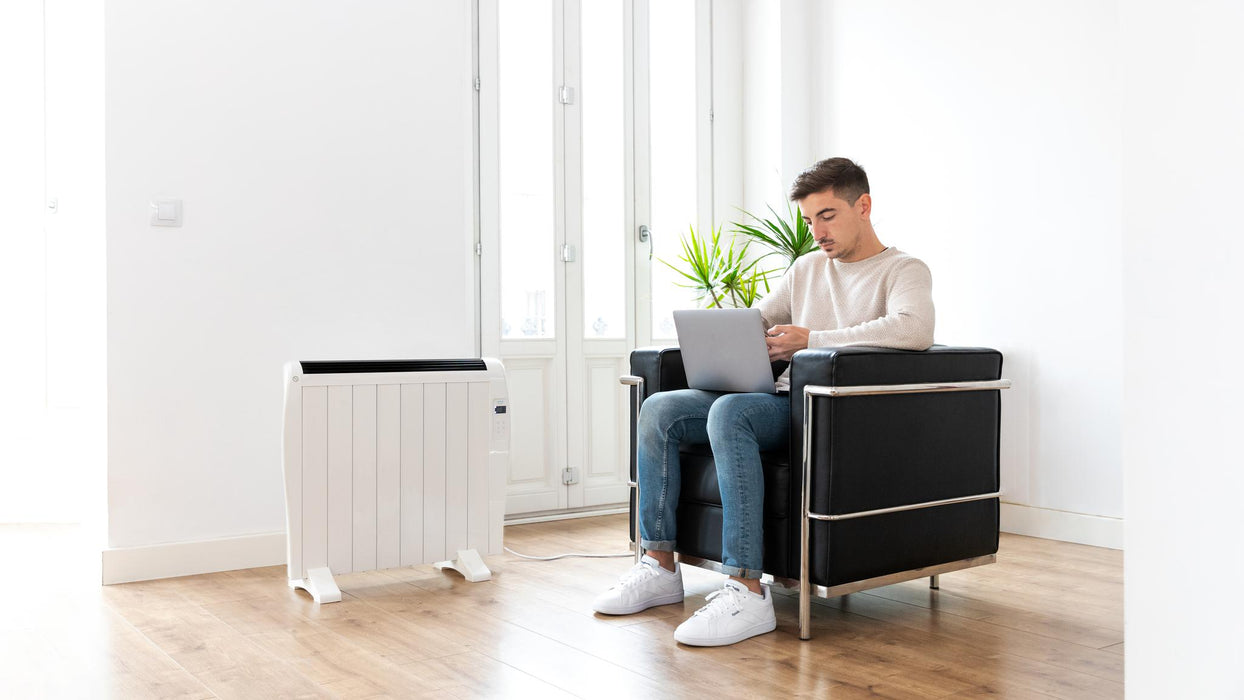 Radiator electric Cecotec Ready Warm 1800 Thermal Connected, 1200 W, 8 elementi, pentru 15 m², alb