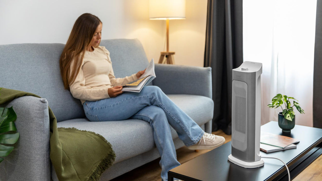 Aerotermă ceramică Cecotec ReadyWarm 6700 Ceramic Sky, 2000 W, 3 moduri, albă