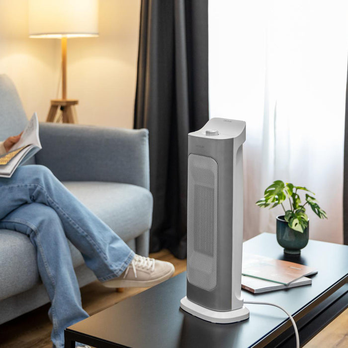 Aerotermă ceramică Cecotec ReadyWarm 6700 Ceramic Sky, 2000 W, 3 moduri, albă