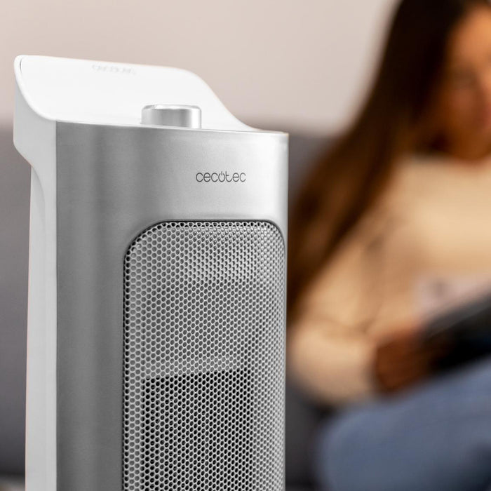 Aerotermă ceramică Cecotec ReadyWarm 6700 Ceramic Sky, 2000 W, 3 moduri, albă