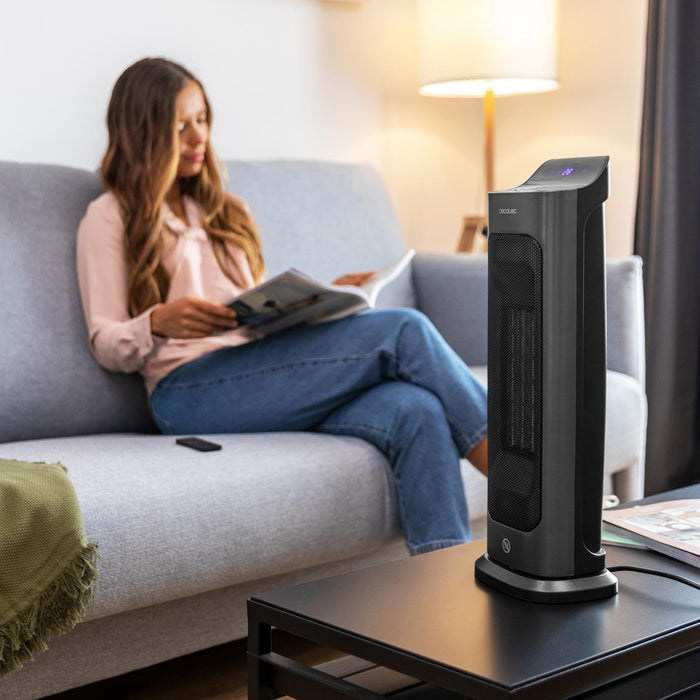 Aerotermă ceramică Cecotec ReadyWarm 6800 Ceramic Sky Smart, 2000 W, 3 moduri, neagră