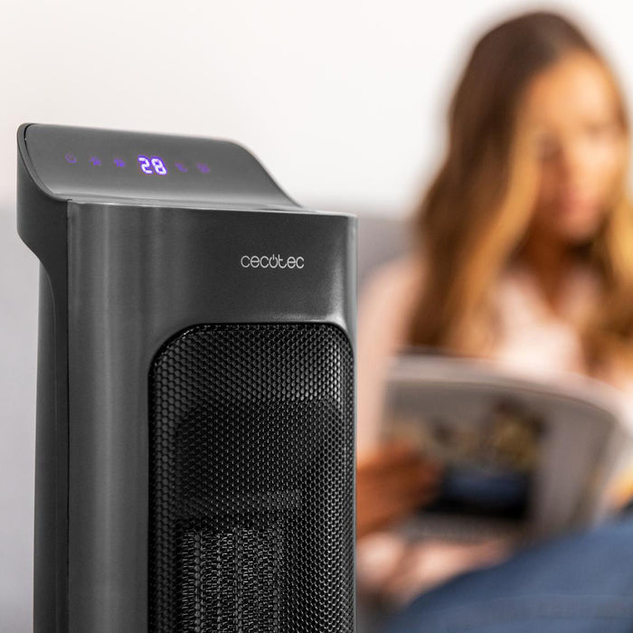 Aerotermă ceramică Cecotec ReadyWarm 6800 Ceramic Sky Smart, 2000 W, 3 moduri, neagră