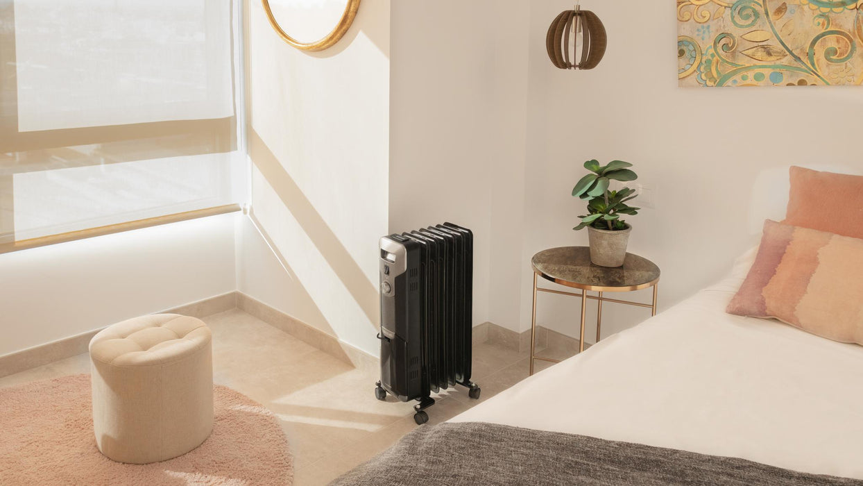 Radiator cu ulei Cecotec ReadyWarm 7000 Space Black, 1500 W, 3 trepte, pentru 15 m², negru