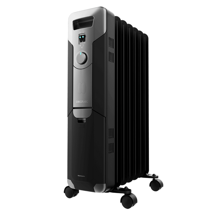 Radiator cu ulei Cecotec ReadyWarm 7000 Space Black, 1500 W, 3 trepte, pentru 15 m², negru