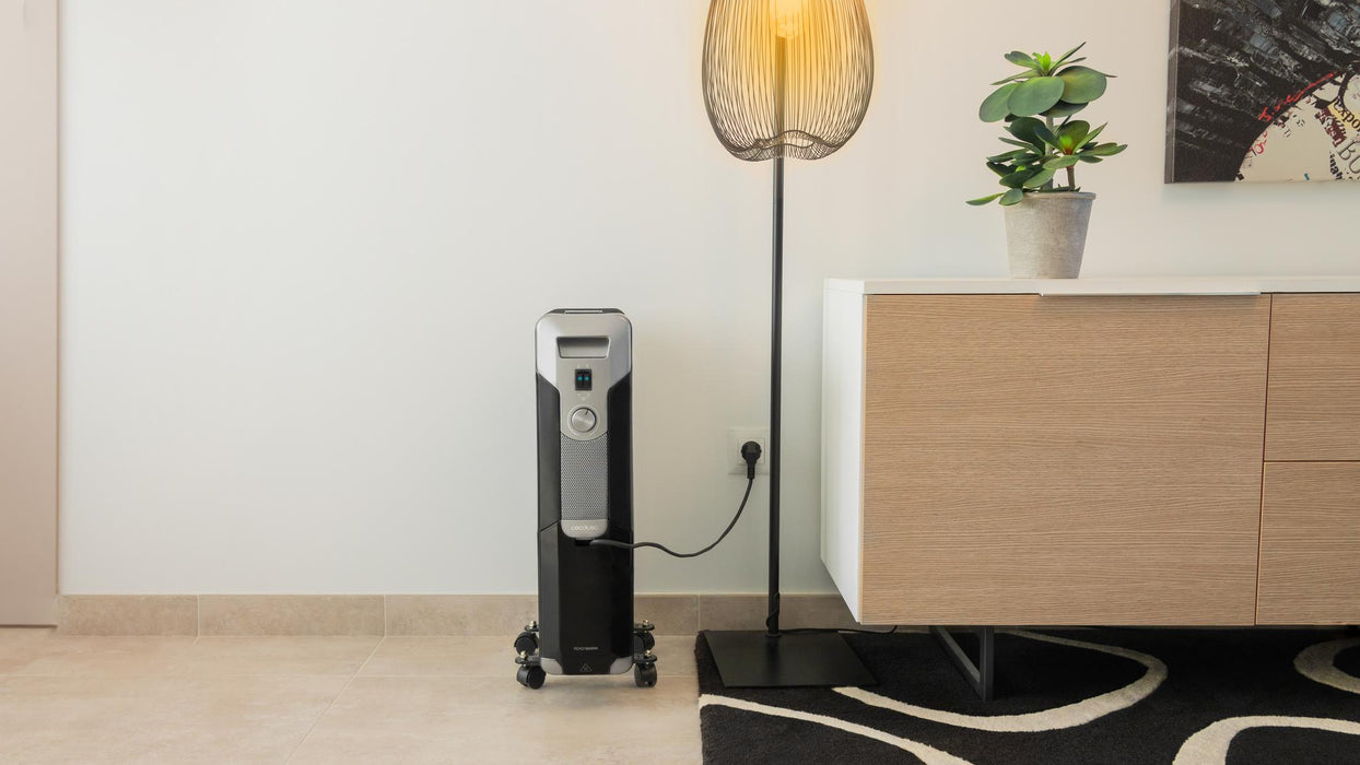 Radiator cu ulei Cecotec ReadyWarm 7000 Space Black, 1500 W, 3 trepte, pentru 15 m², negru
