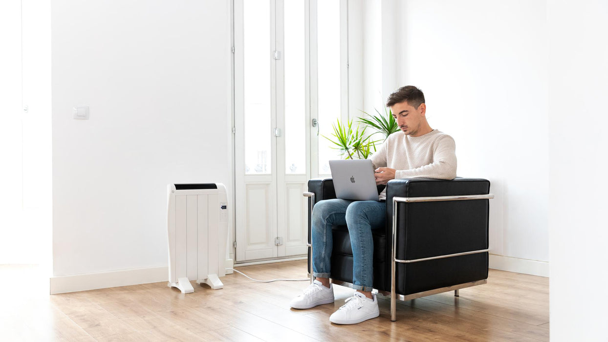 Radiator electric Cecotec Ready Warm 800 Thermal Connected, 600 W, 8 m², 4 elemente, alb