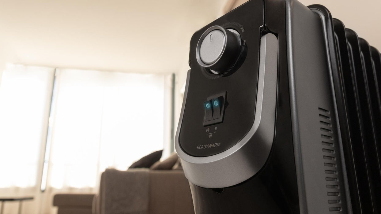 Radiator cu ulei Cecotec ReadyWarm 9000 Space 360 Black, 2000 W, 9 elementi, 3 trepte, negru