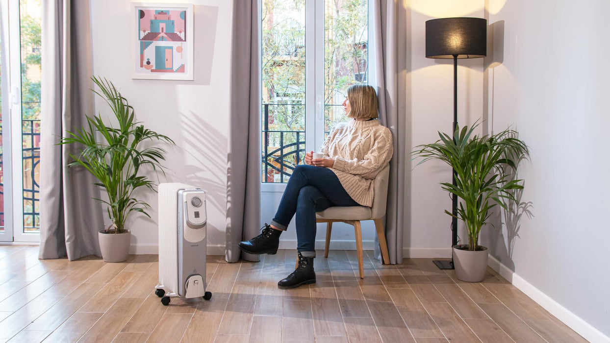 Radiator cu ulei Cecotec ReadyWarm 9000 Space 360, 2000 W, 9 elementi, 3 trepte, pentru 22 m²