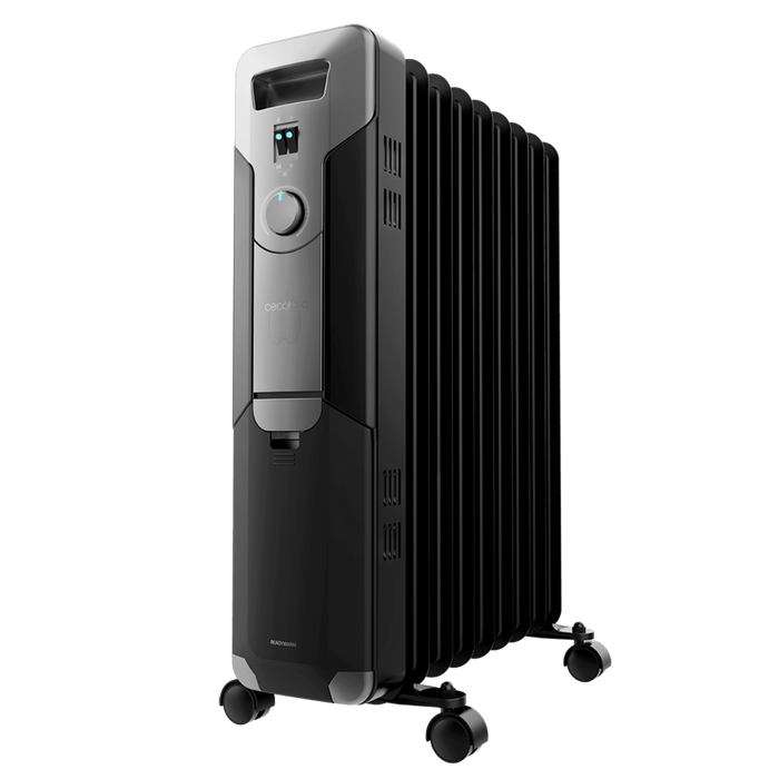 Radiator cu ulei Cecotec ReadyWarm 9000 Space Black, 2000 W, 9 elementi, pentru încăperi de 20 m², negru