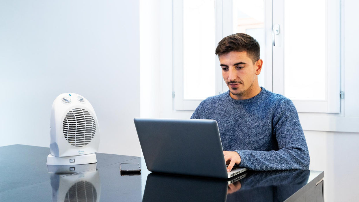 Termoventilator Cecotec Ready Warm 9890 Rotate Force, 2400 W, oscilație 60°, alb