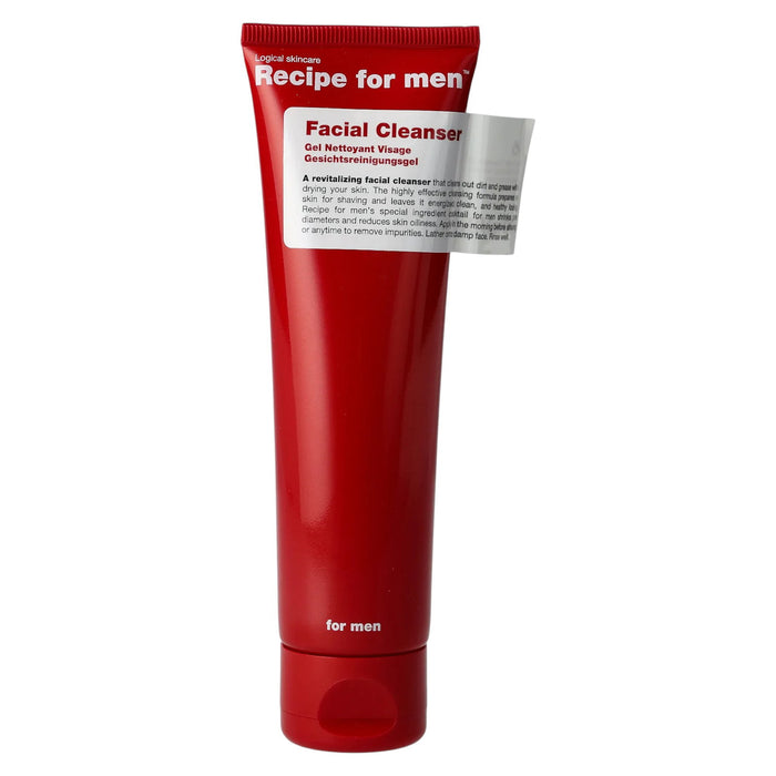 Gel de curățare facială Recipe For Men Facial Cleanser, revitalizant, 100 ml