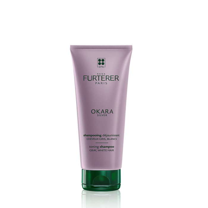 Șampon Rene Furterer Okara Silver, nuanțator, pentru păr gri și alb, 200 ml