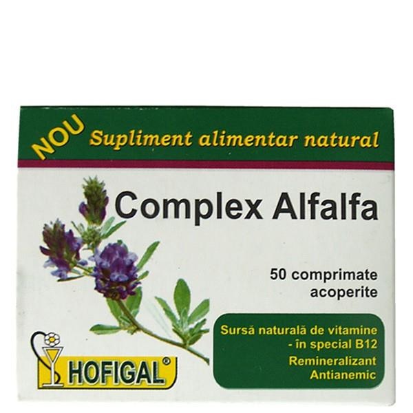 Supliment alimentar Hofigal Complex Alfalfa, 50 comprimate