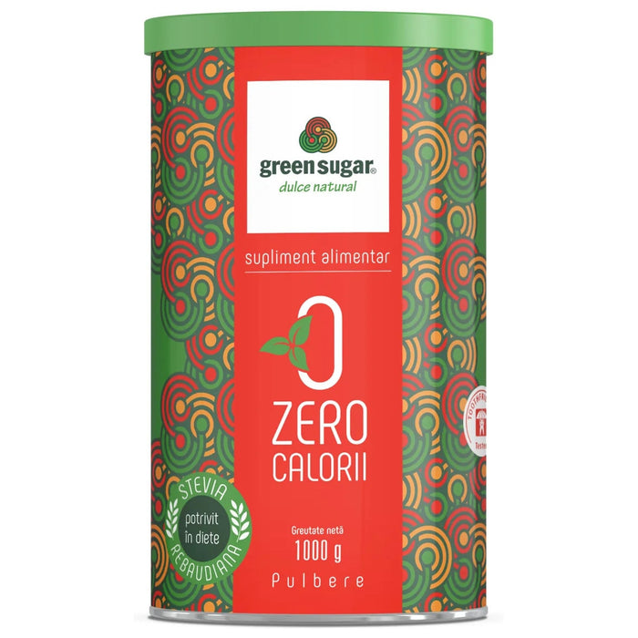 Îndulcitor pudră Green Sugar, cutie metalică, 1 kg