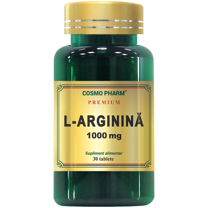Supliment alimentar Premium L-Arginina, 1000 mg, 30 comprimate
