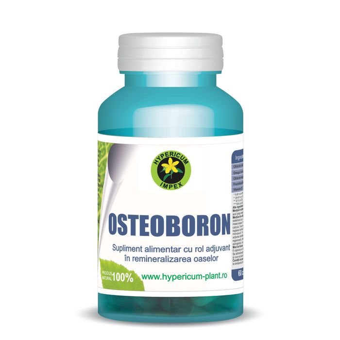 Supliment alimentar Hypericum Plant Osteoboron, 360 mg, 60 capsule