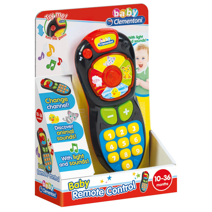 Telecomandă de jucărie Clementoni Baby, Baby Remote Control, lumini și sunete, 10–36 luni