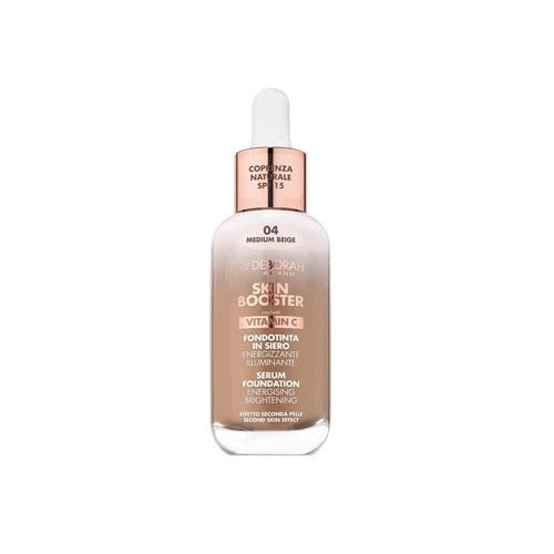 Fond de ten, Deborah Milano, Skin Booster Serum SPF 15, Medium Beige, 30 ml