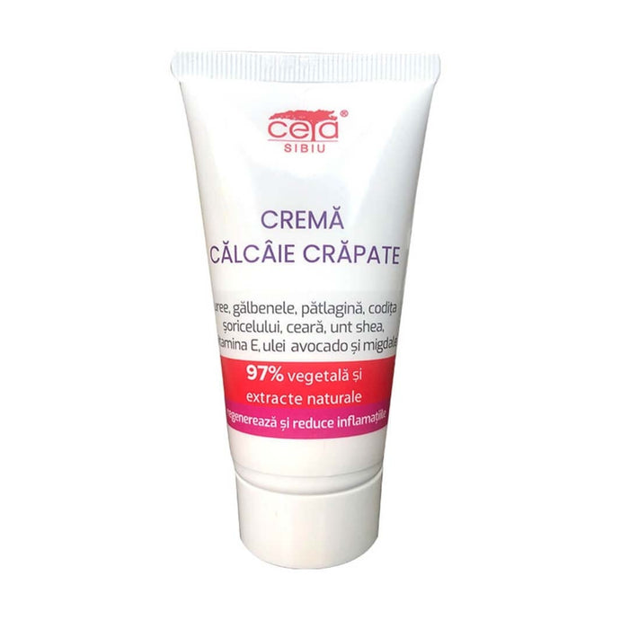 Cremă pentru călcâie crăpate Ceta Sibiu, 97% vegetală, 50 ml