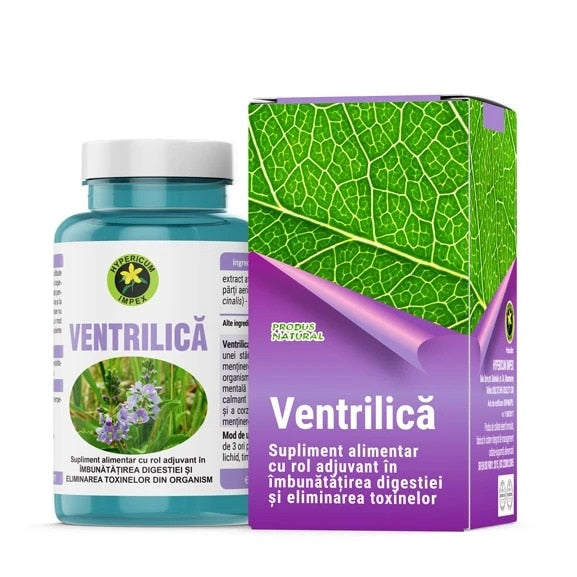 Supliment alimentar Hypericum Plant Ventrilică, extract 220 mg, 60 capsule vegetale