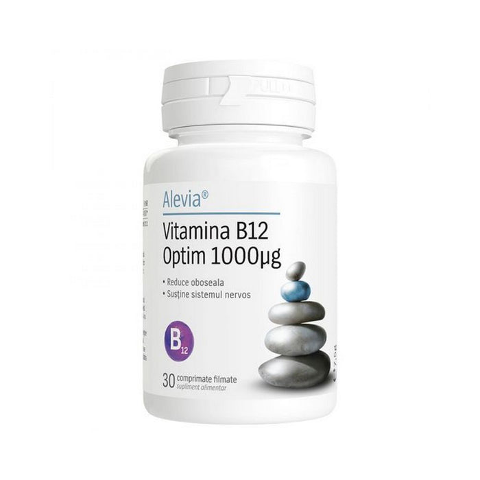 Supliment alimentar Alevia Vitamina B12 Optim, 1000 µg, 30 comprimate filmate