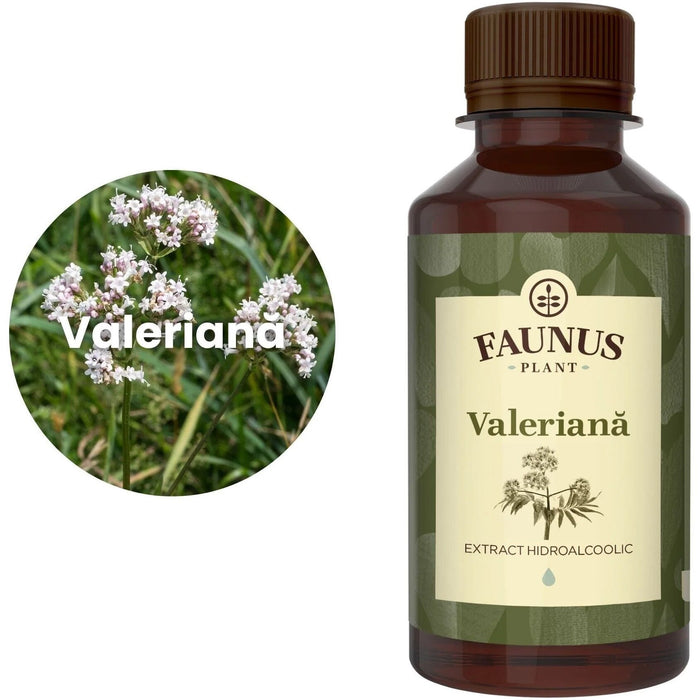 Tinctură de valeriană Faunus Plant, extract hidroalcoolic, 200 ml