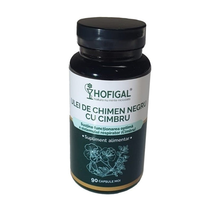 Supliment alimentar Hofigal Ulei de chimen negru cu cimbru, capsule moi, 90 capsule