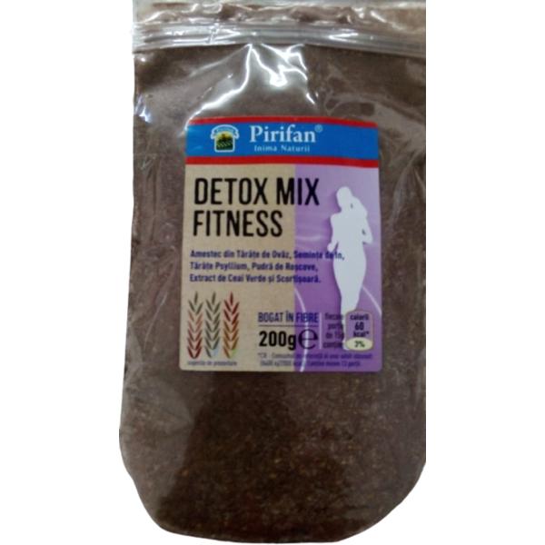 Mix alimentar Pirifan Detox Mix Natural Fitness, bogat în fibre, 200 g