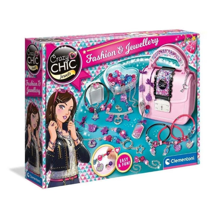 Set creativ Clementoni Crazy Chic Jewels, Creator de brățări ale prieteniei, 7+ ani