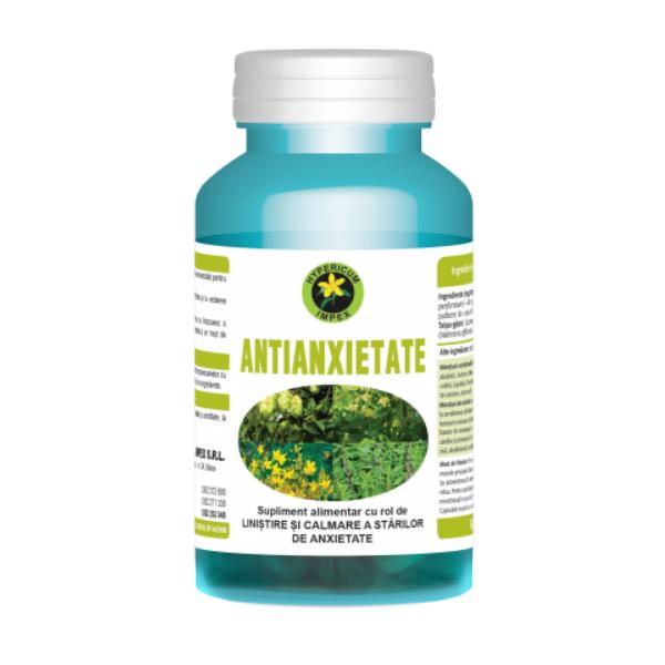 Supliment alimentar Hypericum AntiAnxietate, 60 capsule