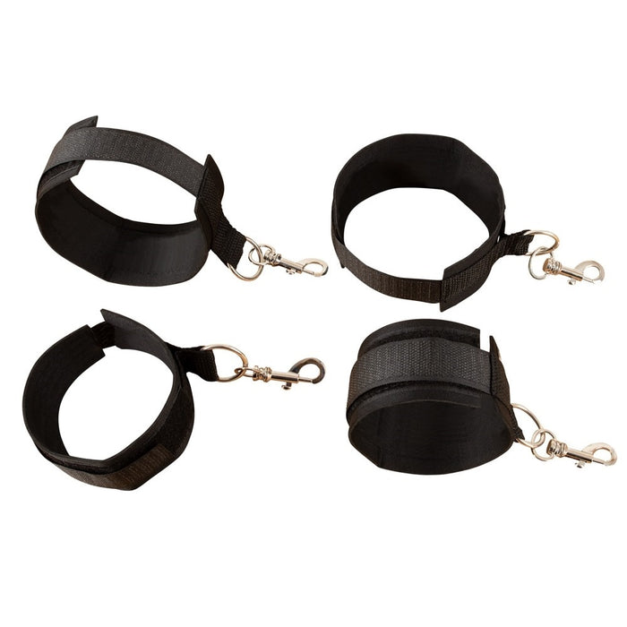 Sistem prindere, Fetish Fantasy Series, Bed Bindings Restraint Kit, nailon, negru