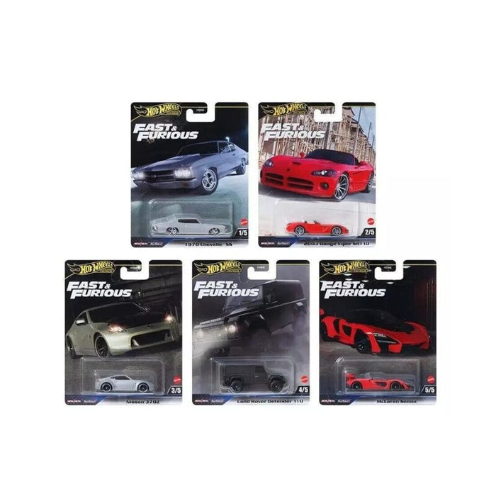 Mașinuță Mattel Hot Wheels Fast & Furious, diverse modele, scara 1:64