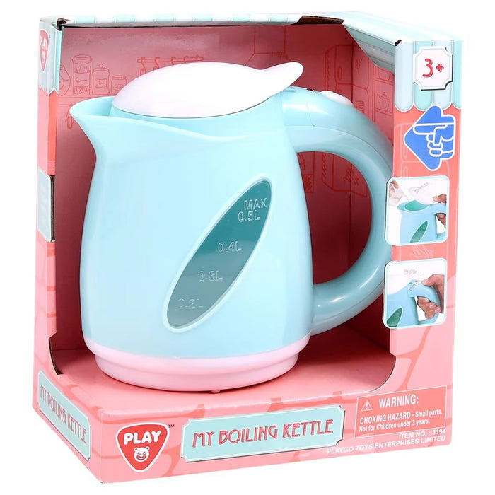 Fierbător de jucărie PlayGo My Boiling Kettle, albastru, capacitate 0,5 l, 3+ ani