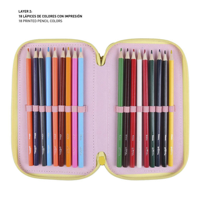Penar Echipat, Disney Princess, 3 Compartimente, Multicolor