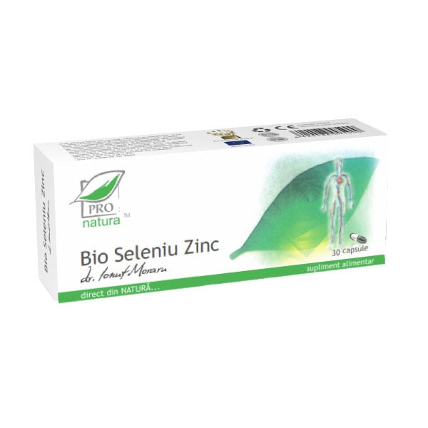 Supliment alimentar Pro-Natura Bio Seleniu Zinc, 30 capsule