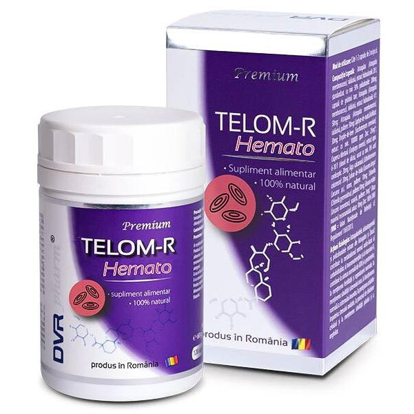 Supliment alimentar DVR Pharm Telom-R Hemato, 120 capsule