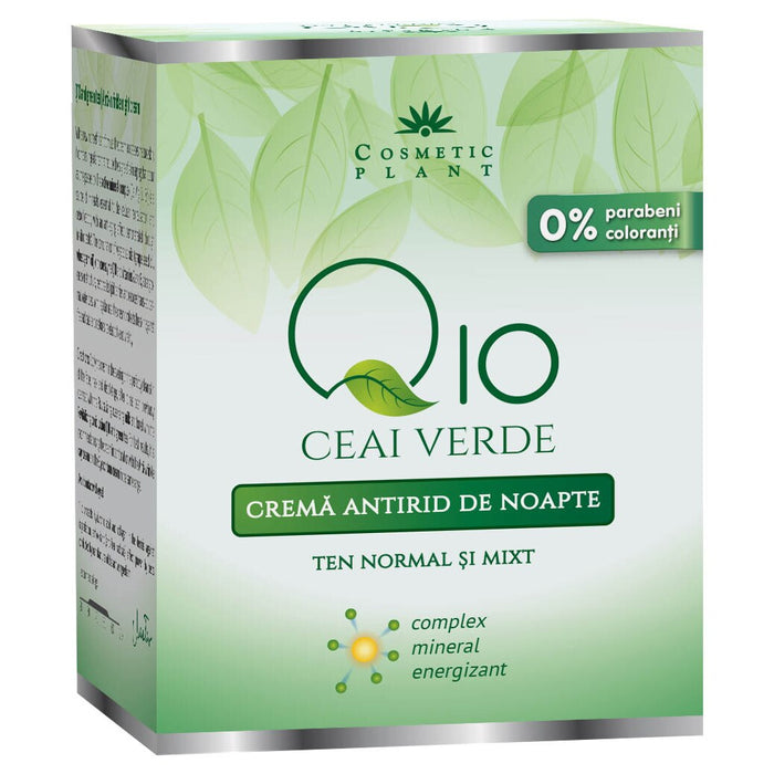 Cremă antirid de noapte Cosmetic Plant Q10 + complex mineral, 50 ml