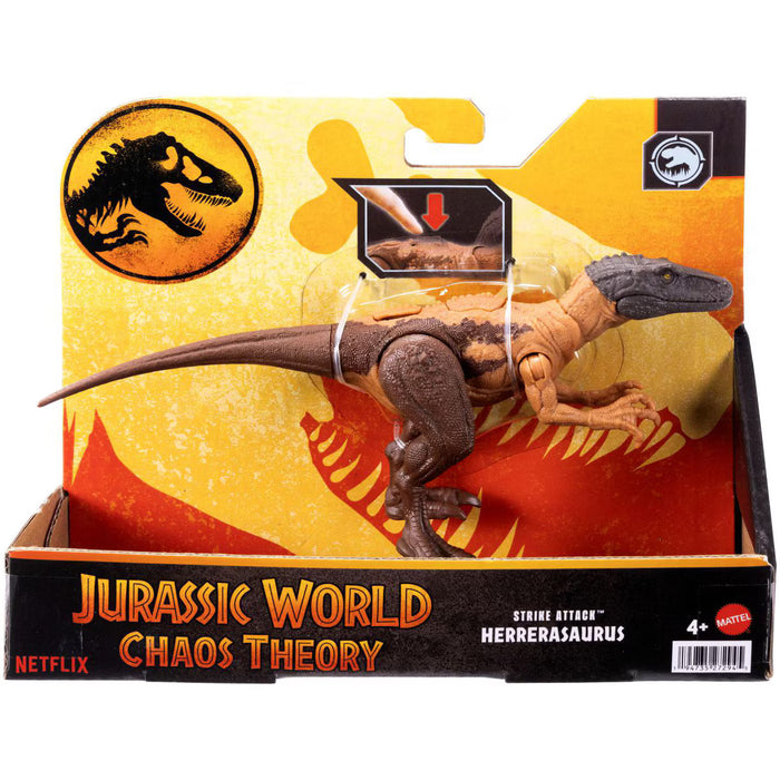Figurină dinozaur Mattel Jurassic World Chaos Theory, Herrerasaurus, 4+ ani