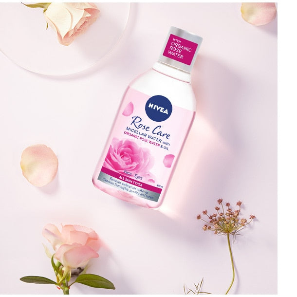 Apă micelară Nivea Rose Care cu apă de trandafiri, pentru toate tipurile de ten, 400 ml