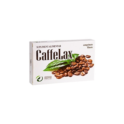 Supliment alimentar Adya Green Pharma Caffelax cu Senna și crușin, 20 comprimate