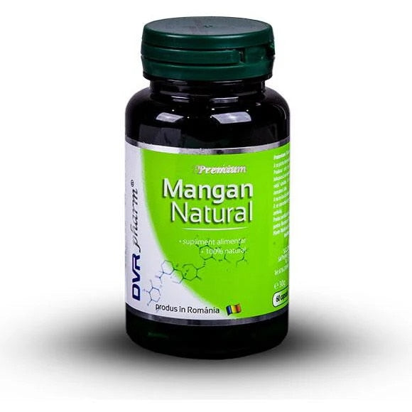 Supliment alimentar DVR Pharm Mangan Natural, 60 capsule