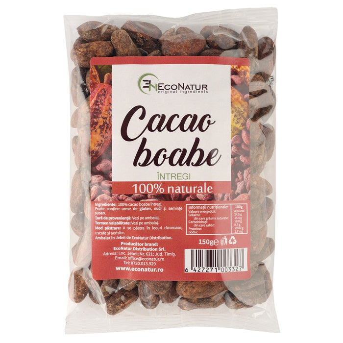 Cacao boabe întregi Econatur, 150 g